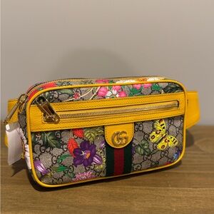 Gucci, Ophidia GG Supreme Belt Bag, Women, Brown, 65cm, Belt Bags, Calf Leather